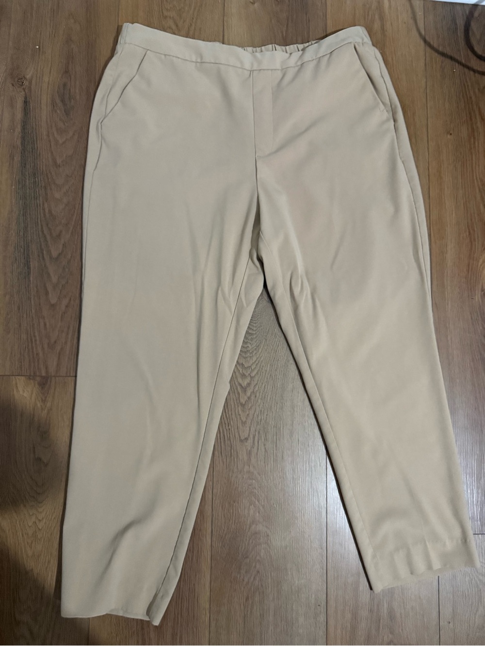 Time and Tru Men's Khaki Straight-Leg Dress Pants